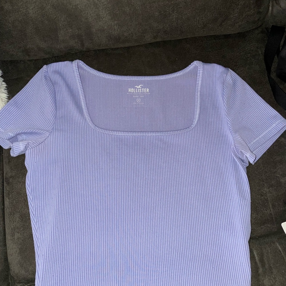 Hollister Lavender Ribbed Top